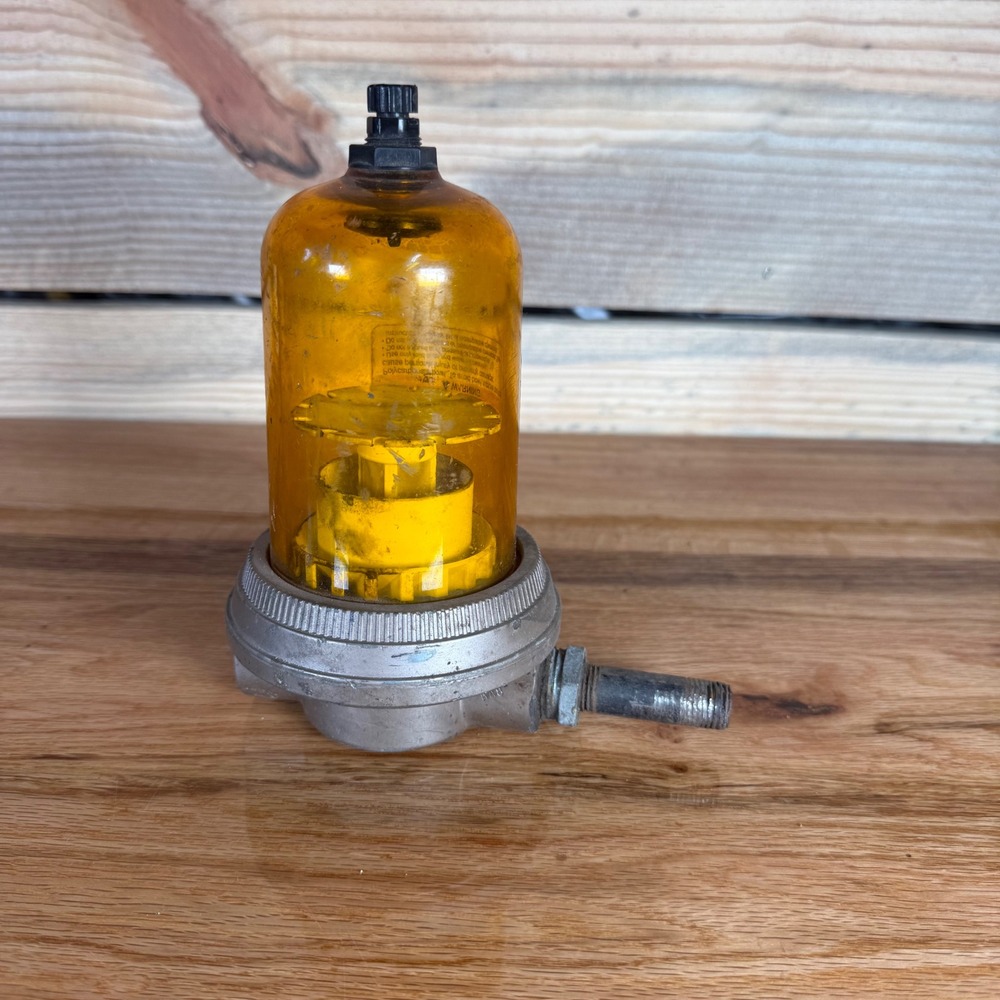 Schrader Bellows Air Filter 3534-1000 Pneumatic Industrial Part Amber Bowl USA